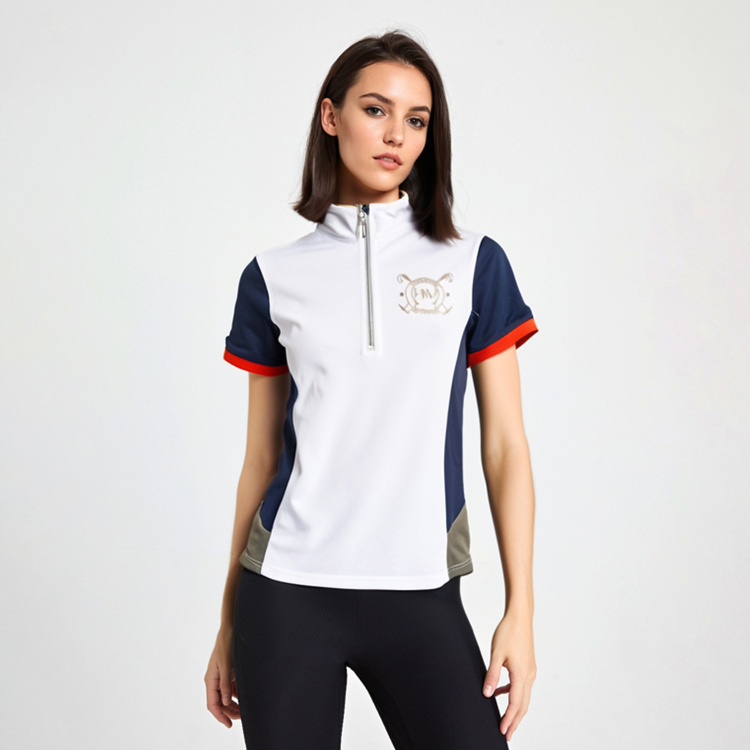 Summer Equestrian Clothing - Женская футболка Horseware с воротником-стойкой и