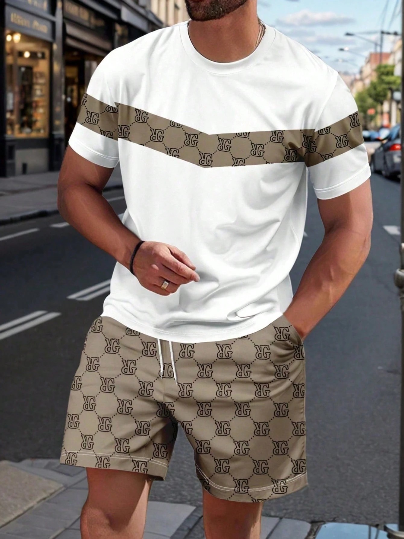 Summer Clothing Patterns - Мужской летний костюм 2026 с 3D-принтом: