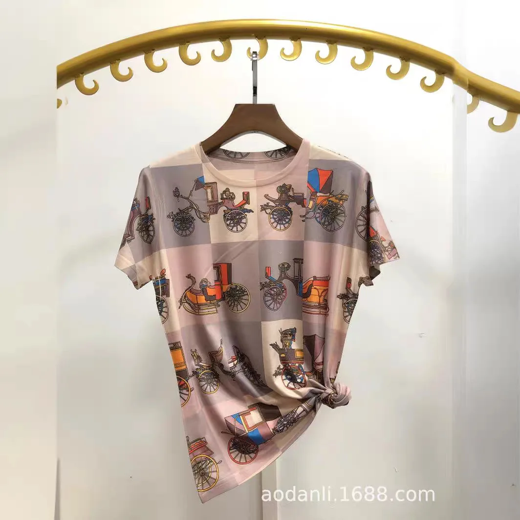 Summer De Clothing - 2025 клетчатые футболки для женщин, одежда