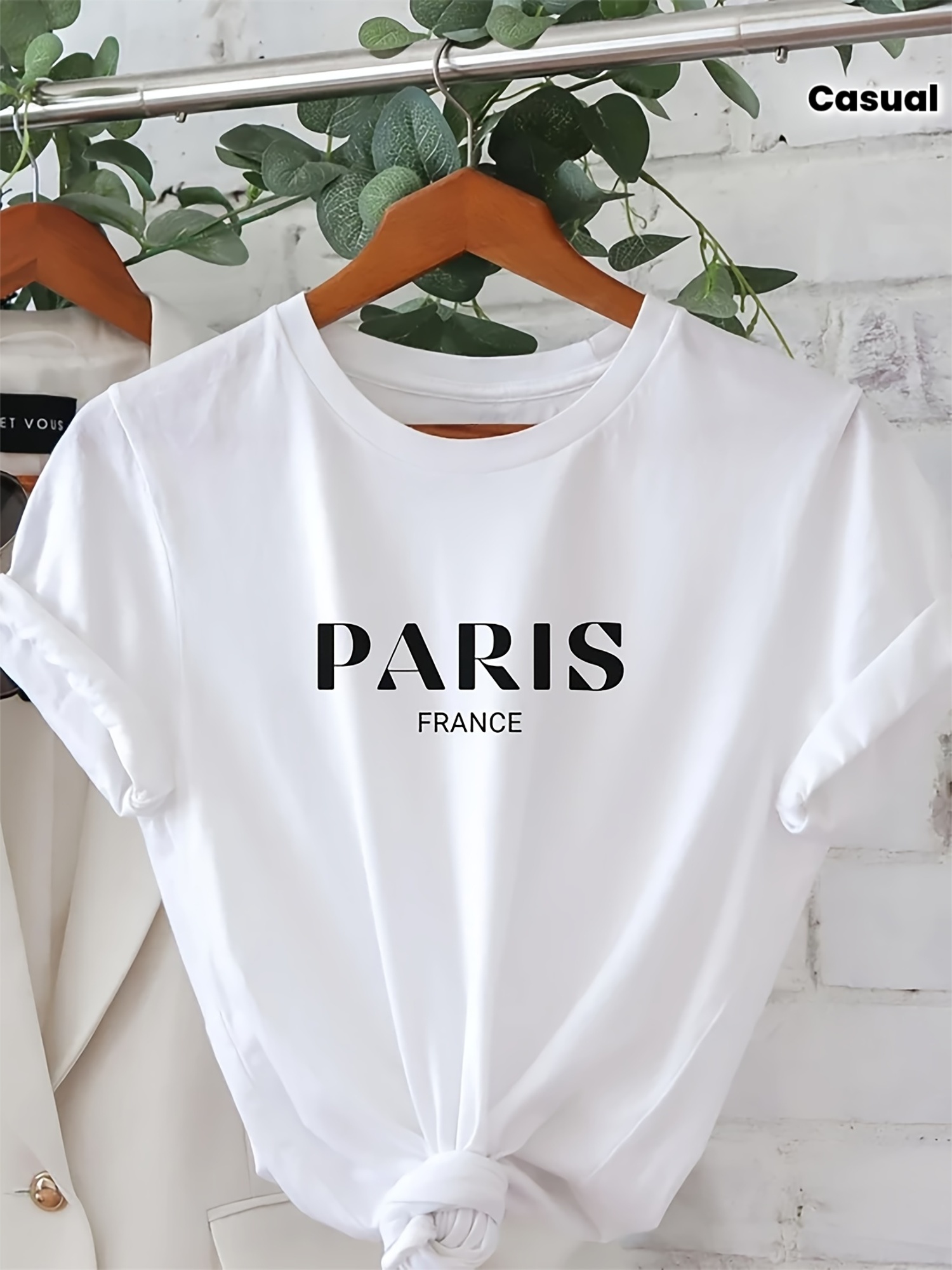 Summer Clothing In Paris - Женская повседневная футболка с коротким рукавом