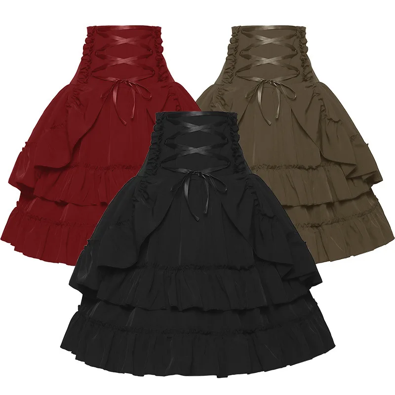 Summer Victorian Clothing - Женская викторианская юбка в средневековом стиле