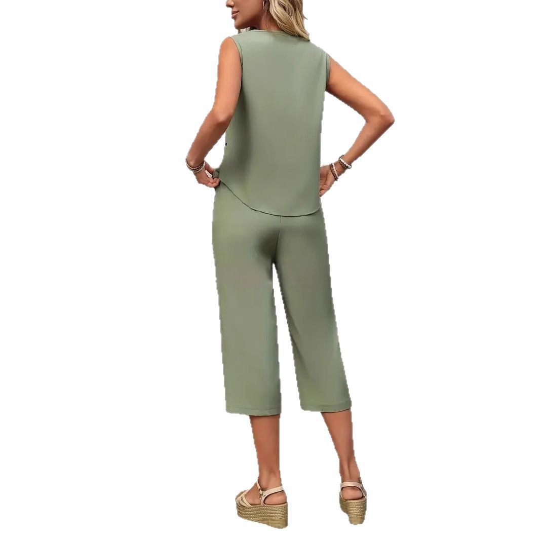 Summer Clothing Amazon - 2024 Трансграничная женская одежда, новый оливково-зеленый