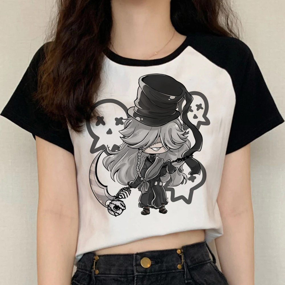 Summer Grunge Clothing - Футболка «Черный дворецкий» для девочек, красочная