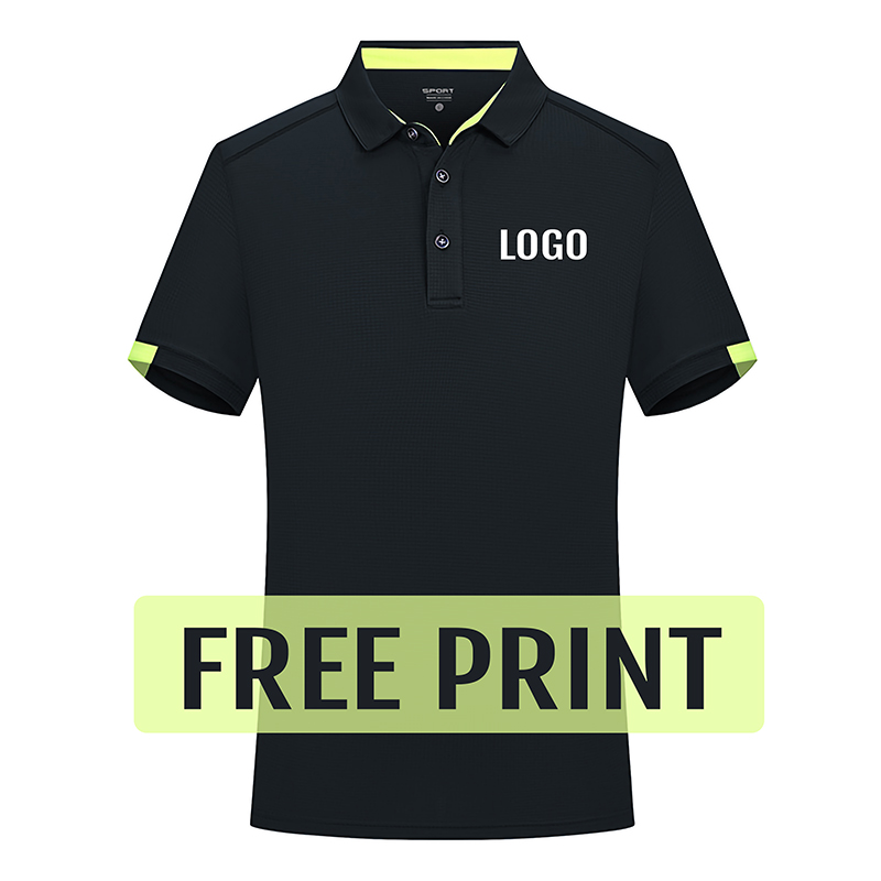 Summer Golf Clothing - Летняя быстросохнущая рубашка-поло с бесплатным принтом,