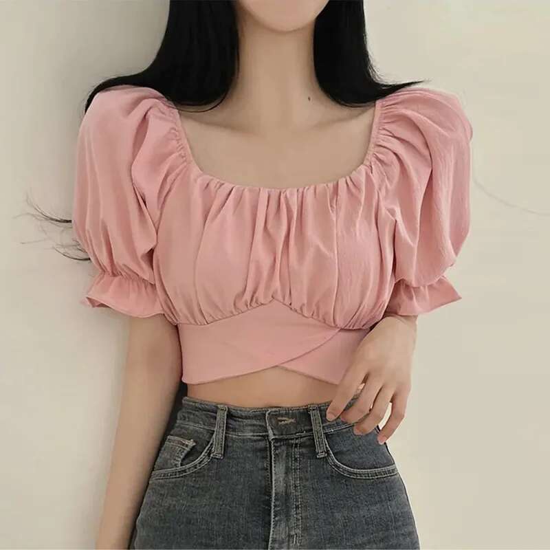 Summer Clothing For Teens - Лето 2025 г., топ с открытой