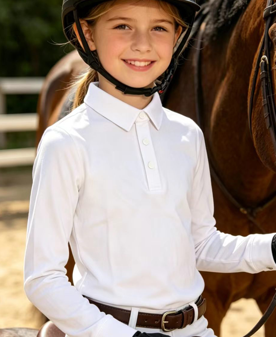 Summer Equestrian Clothing - Весенне-летняя детская футболка с длинными рукавами