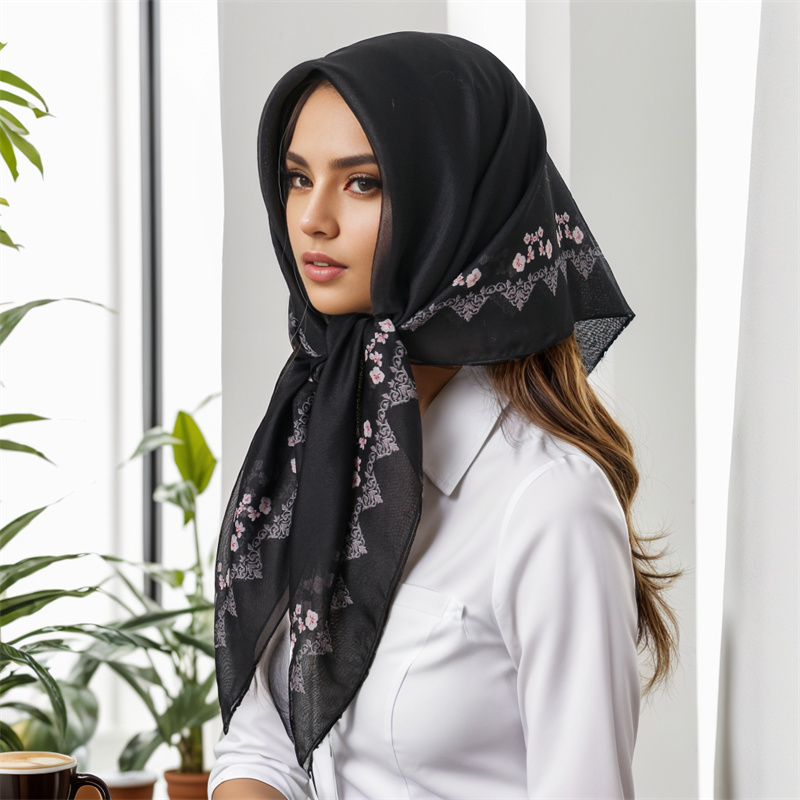 Новый мусульманский квадратный – обзор и цена Summer Clothing Hijab