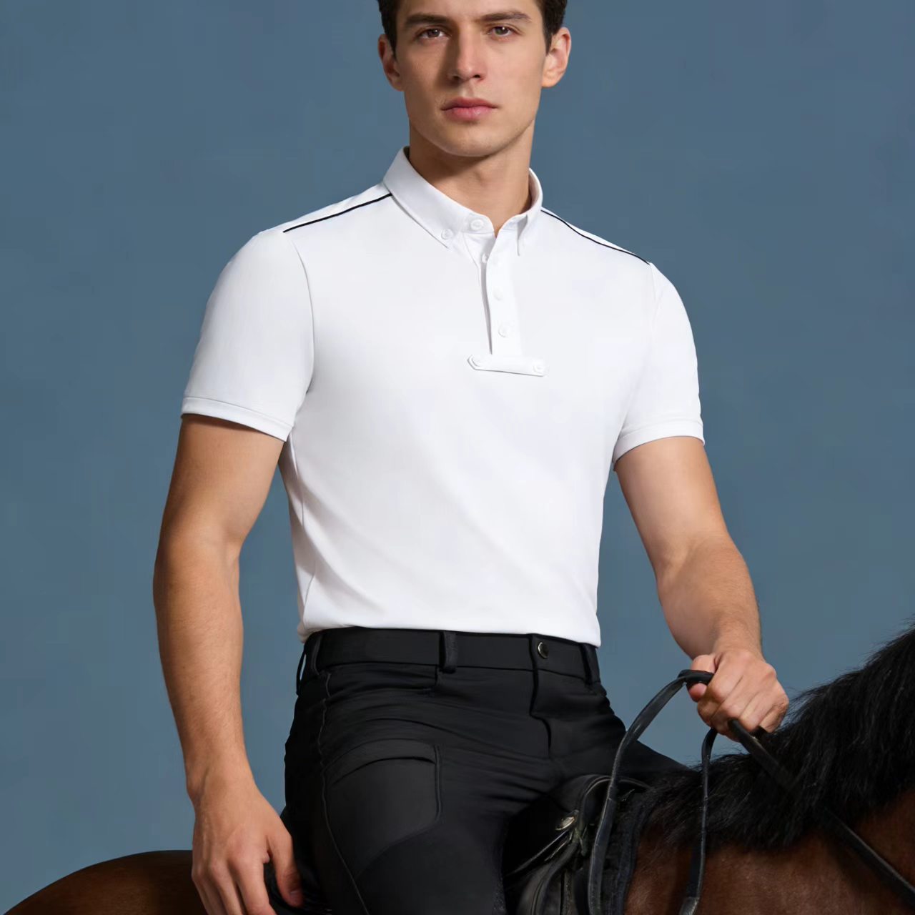 Мужская трикотажная рубашка-по – обзор и цена Summer Equestrian Clothing