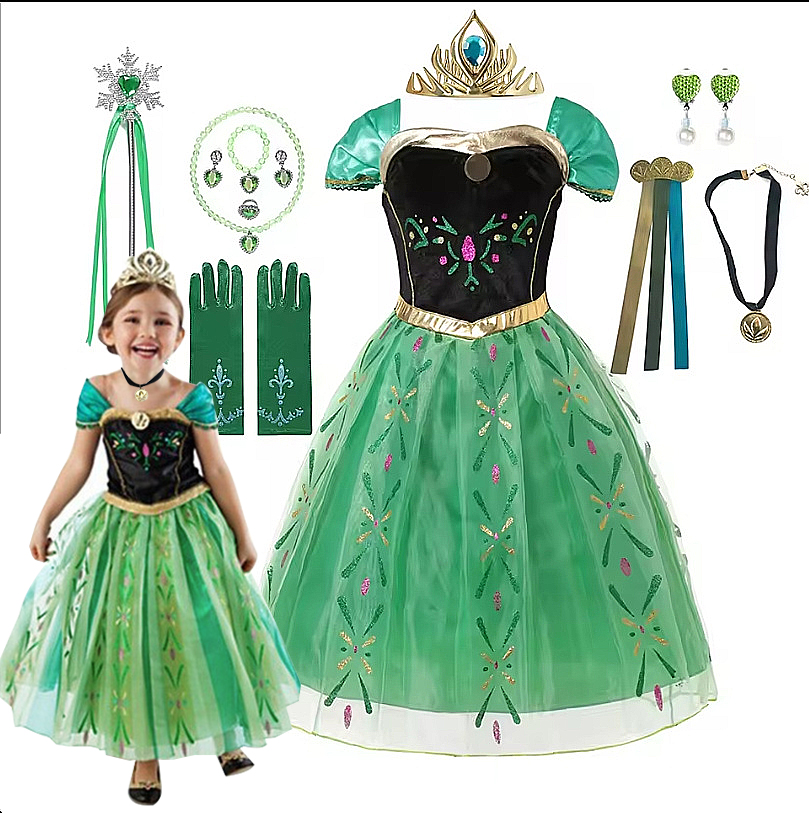 Костюм Анны для детей, нарядно – обзор и цена Summer Clothing For Kids Girls