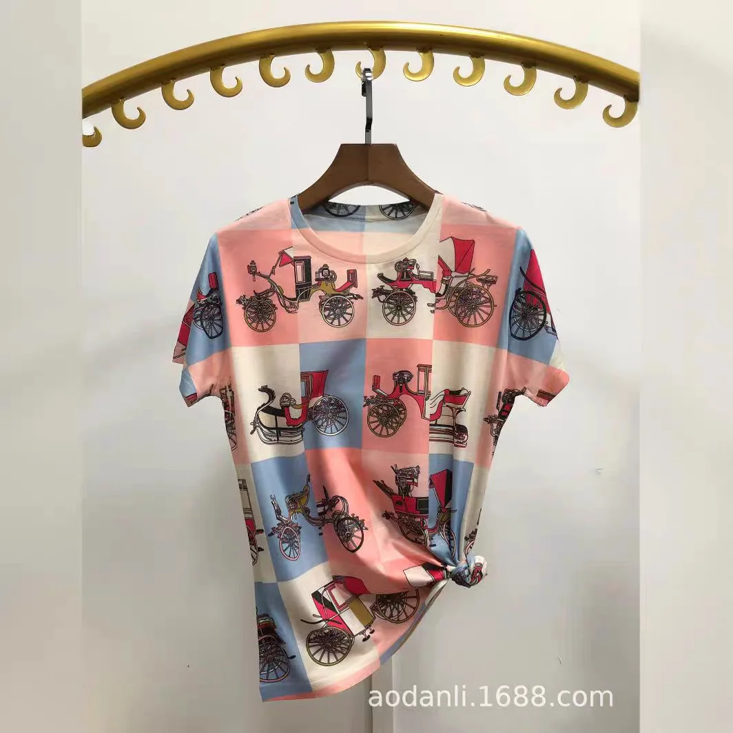 2025 клетчатые футболки для же – обзор и цена Summer De Clothing