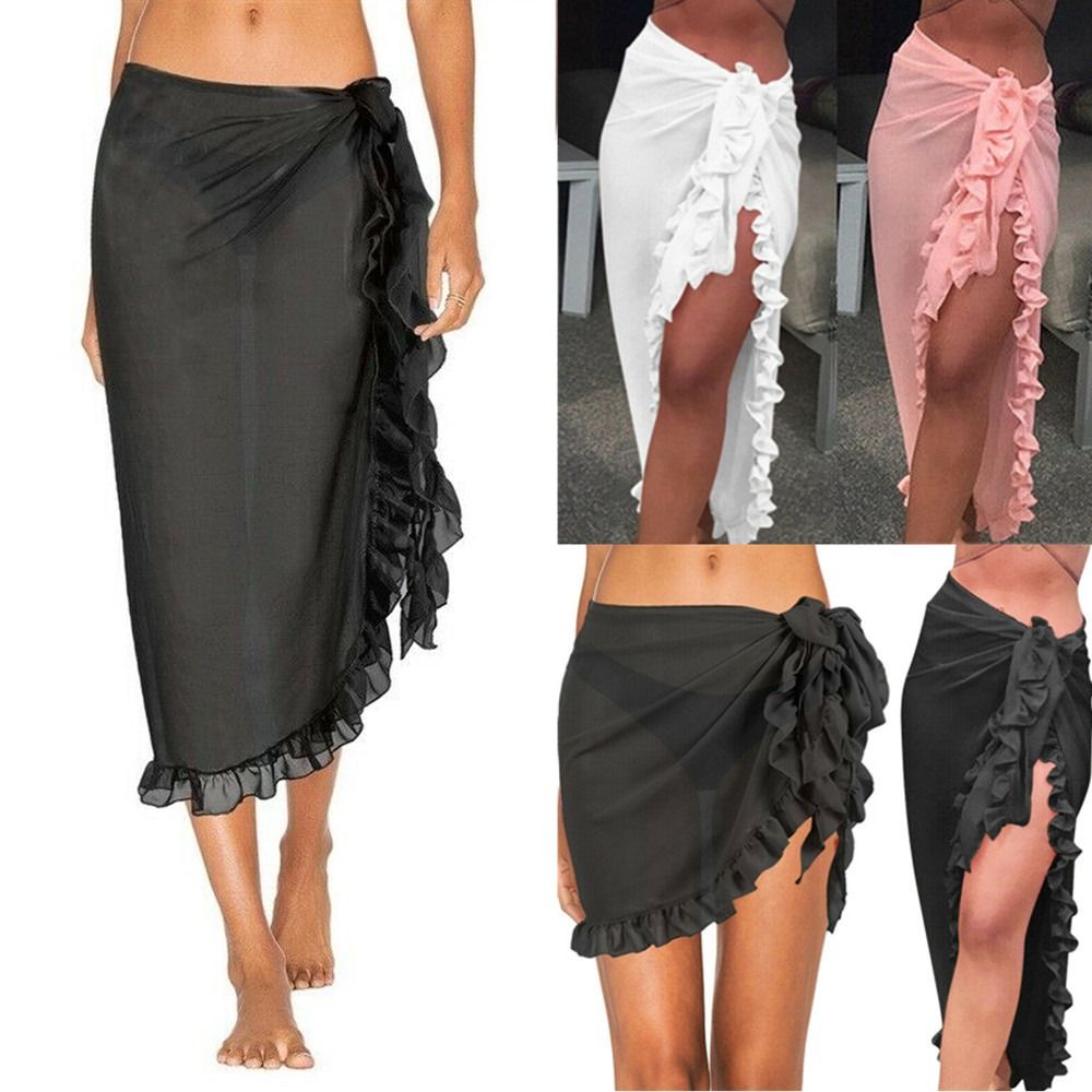 Пляжное платье-парео с оборкам – обзор и цена Sarong Pareo Wrap