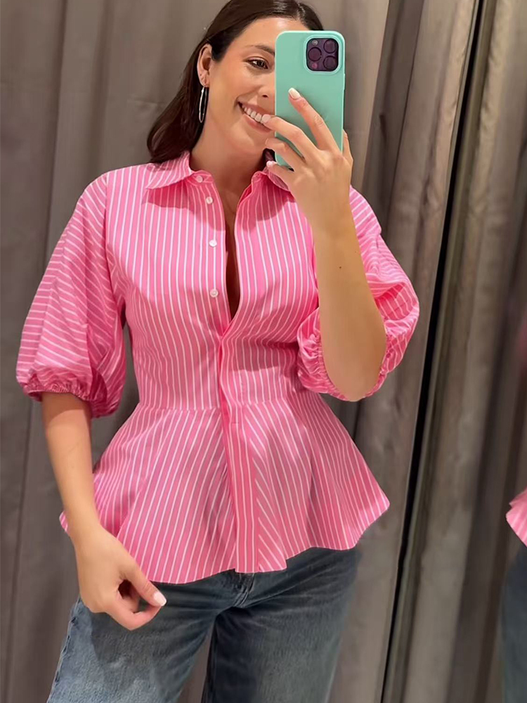 Женские полосатые рубашки TFML – обзор и цена Summer Clothing For Teens