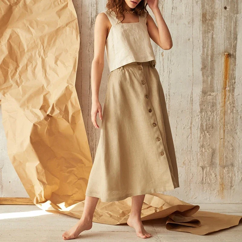 Винтажный хлопково-льняной жен – обзор и цена Summer De Clothing
