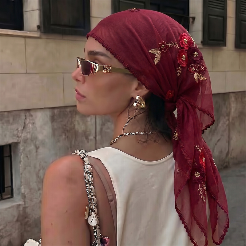 Роскошная прозрачная сетчатая  – обзор и цена Summer Clothing Hijab