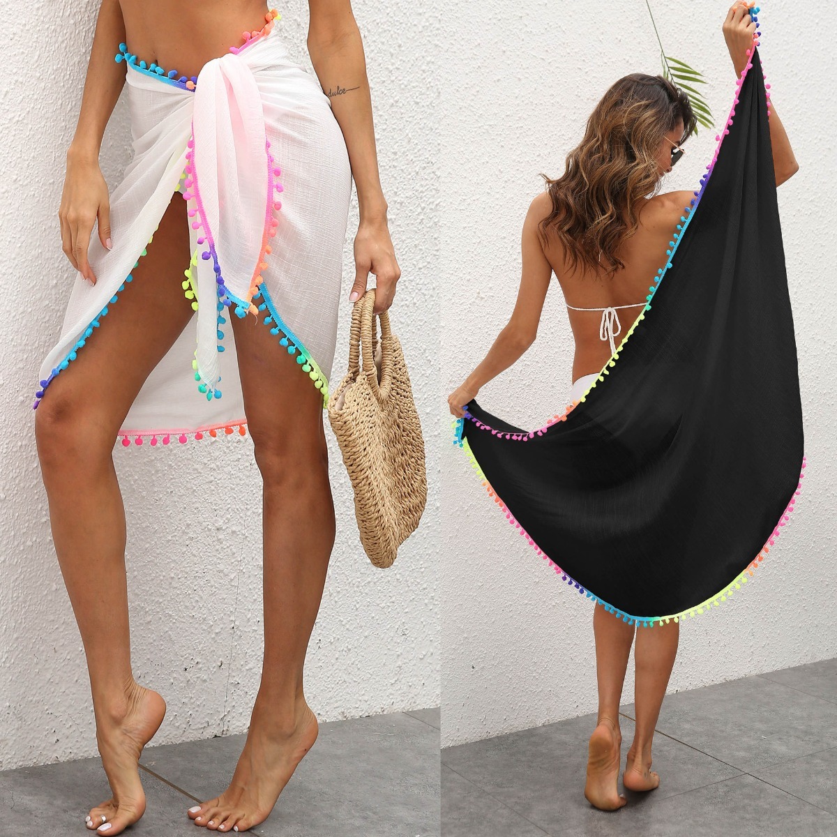 Женская цветная юбка-парео с б – обзор и цена Sarong Pareo Wrap