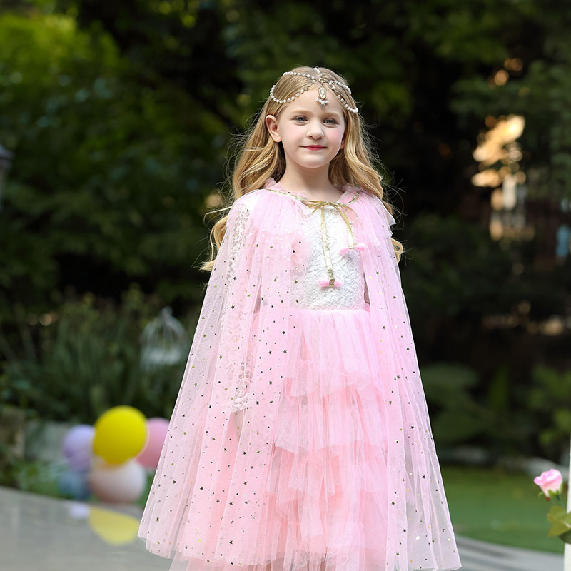 Накидка принцессы для девочек, – обзор и цена Summer Clothing For Kids Girls