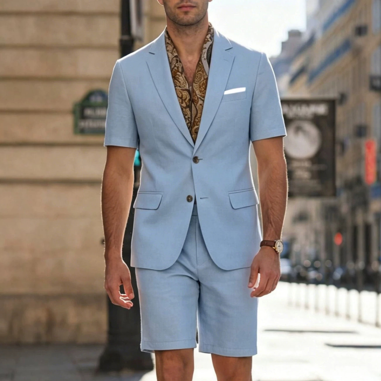 Мужской костюм-двойка с коротк – обзор и цена Summer Clothing Amazon