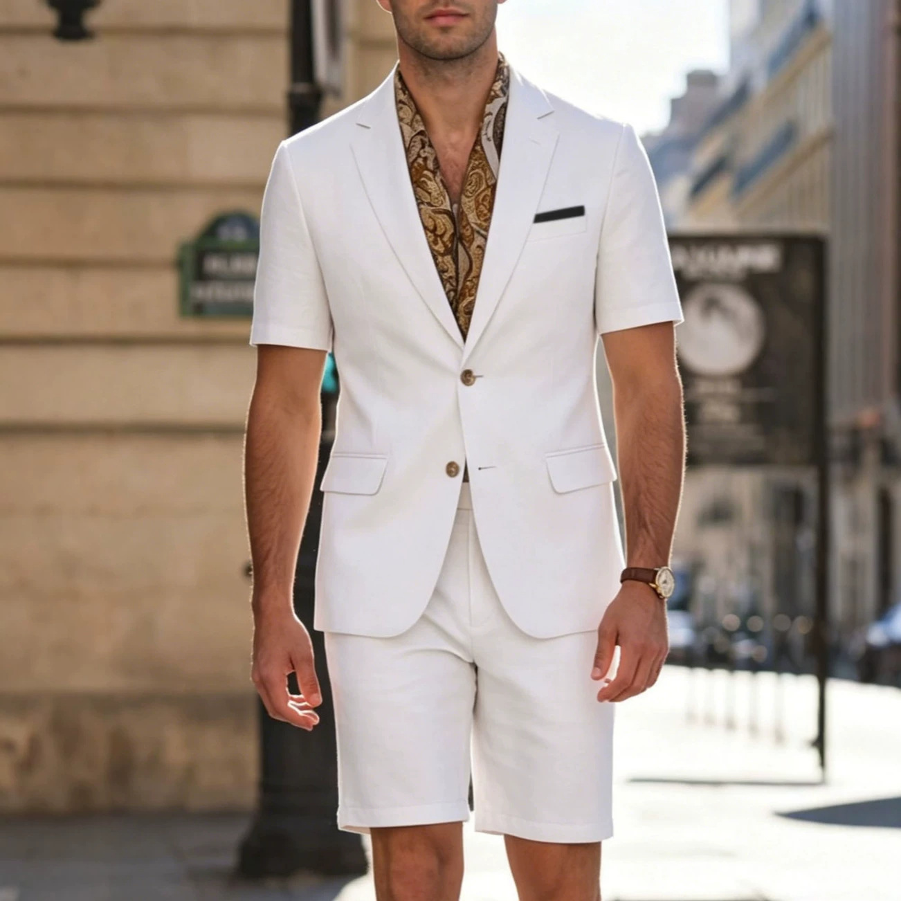 Мужской костюм-двойка с коротк – обзор и цена Summer Clothing Amazon
