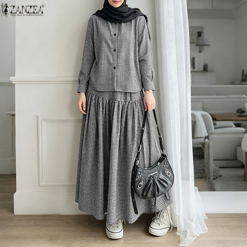 ZANZEA Мусульманские комплекты – обзор и цена Summer Clothing Hijab