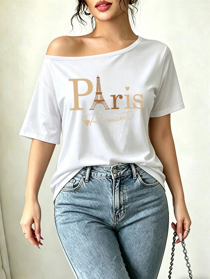 Эстетичная футболка с принтом  – обзор и цена Summer Clothing In Paris